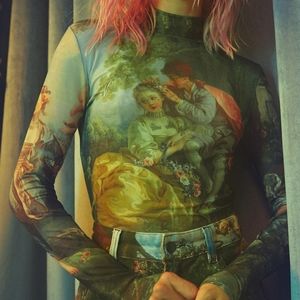 Aesthetic Da Vinci Mesh Top